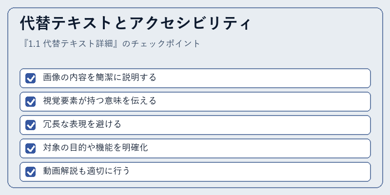 代替テキストとアクセシビリティ