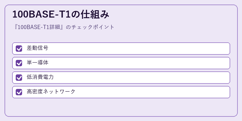 100BASE-T1の仕組み