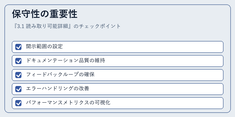 保守性の重要性