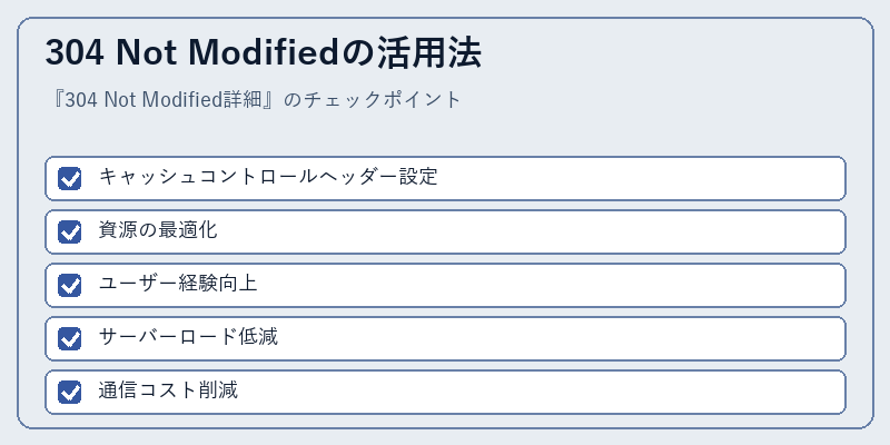 304 Not Modifiedの活用法