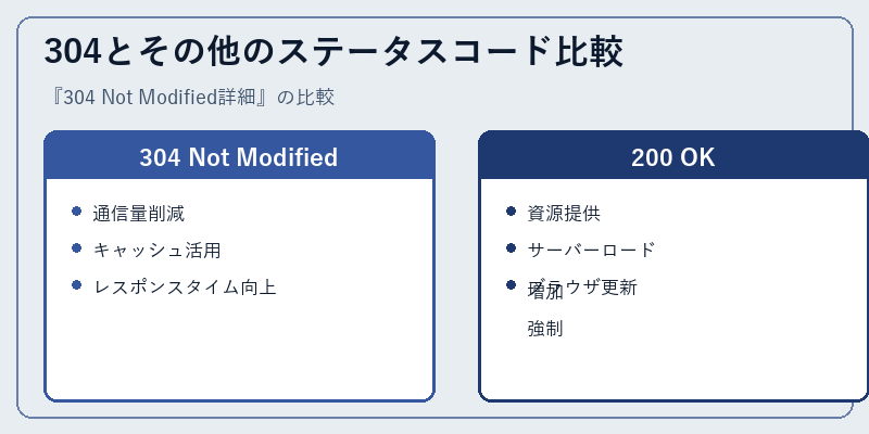 304とその他のステータスコード比較