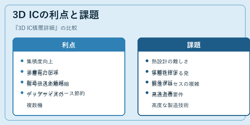 3D ICの利点と課題