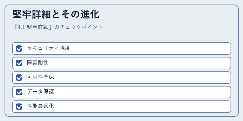 堅牢詳細とその進化
