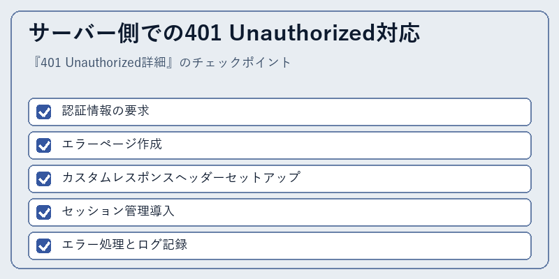 サーバー側での401 Unauthorized対応
