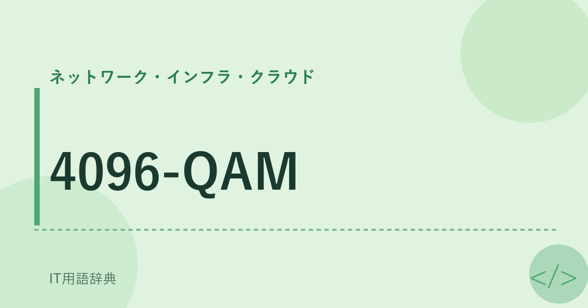4096-QAM アイキャッチ