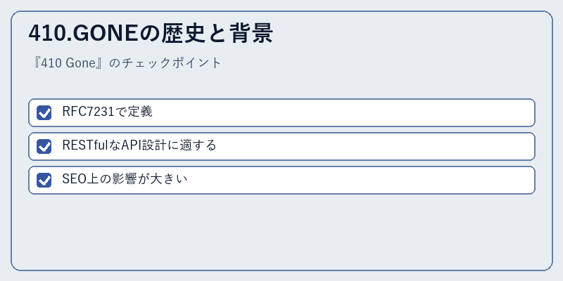 410.GONEの歴史と背景