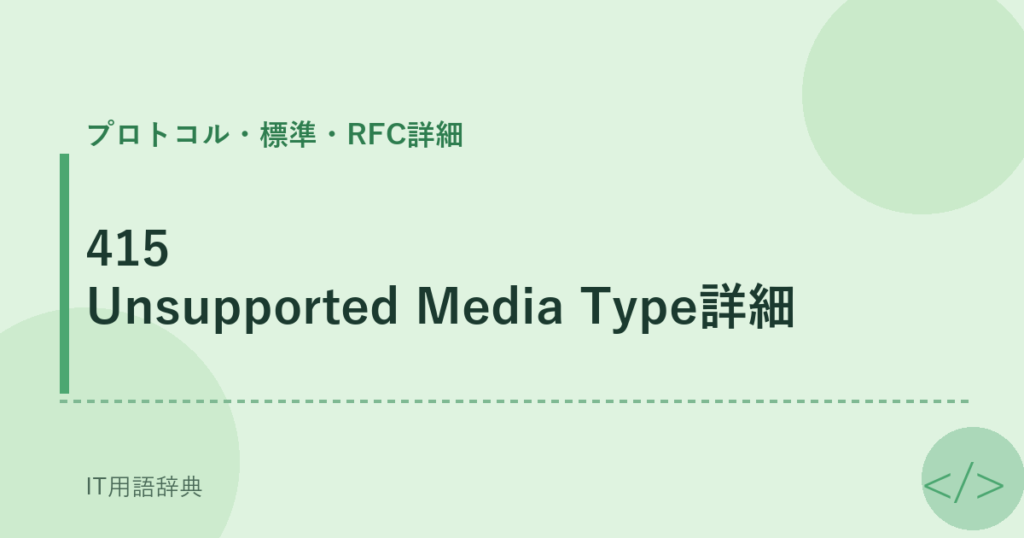 415 Unsupported Media Type詳細 アイキャッチ