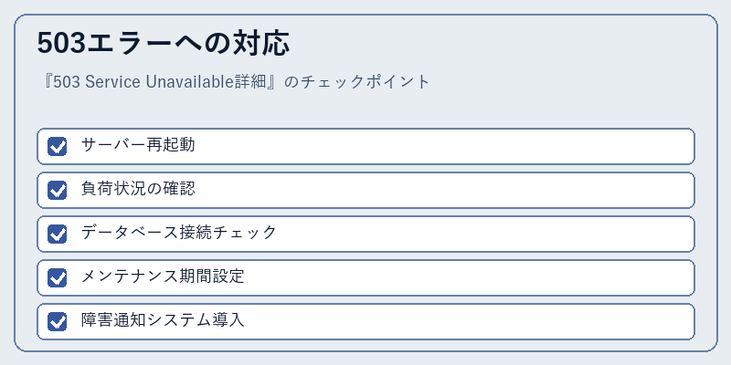 503エラーへの対応