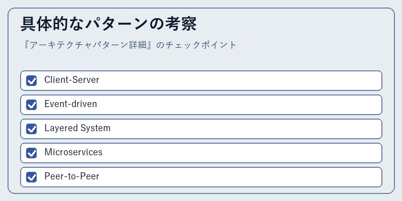 具体的なパターンの考察