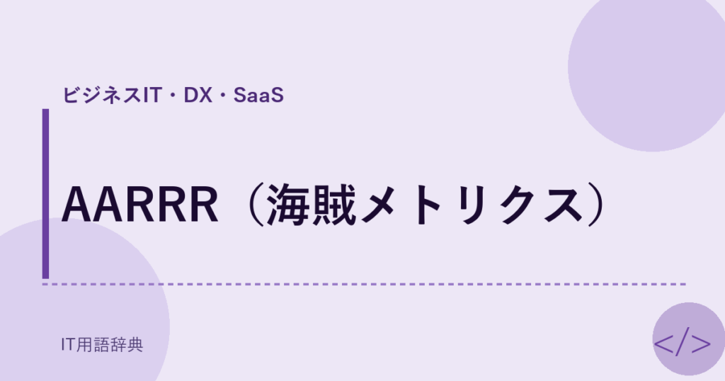 AARRR（海賊メトリクス） アイキャッチ
