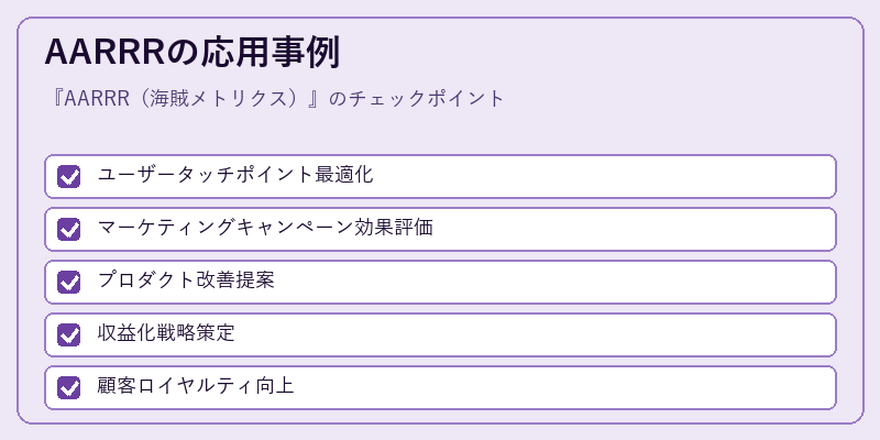AARRRの応用事例