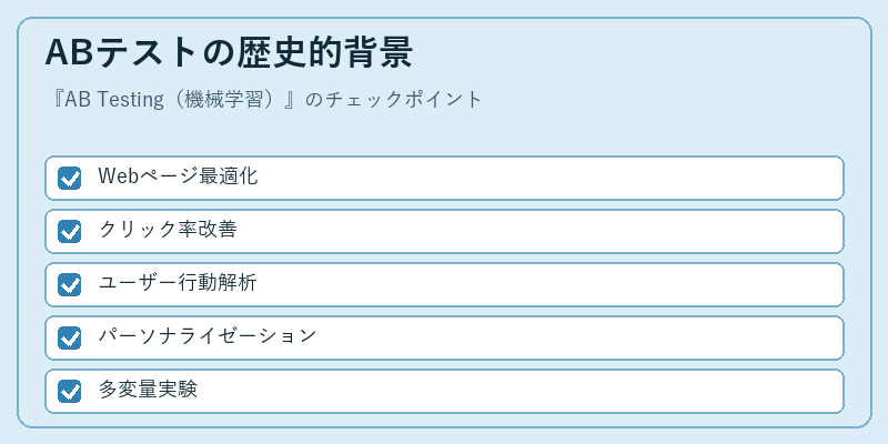 ABテストの歴史的背景