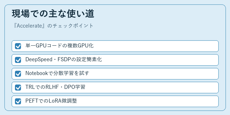 現場での主な使い道