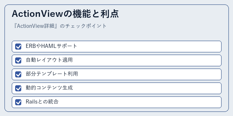 ActionViewの機能と利点