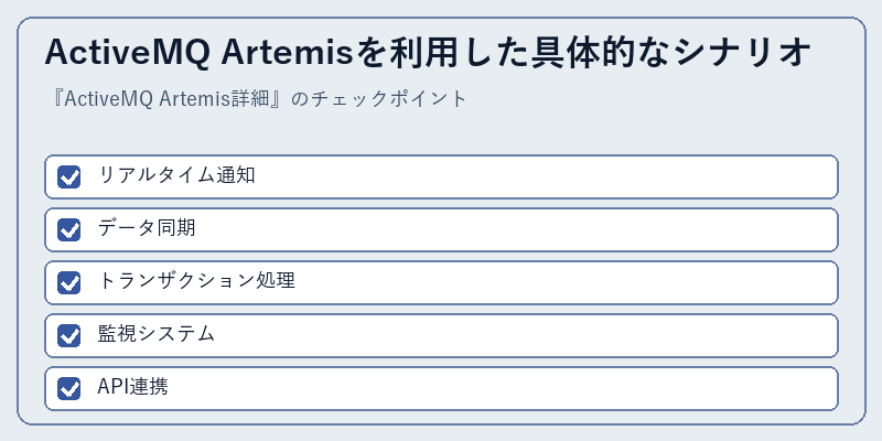 ActiveMQ Artemisを利用した具体的なシナリオ