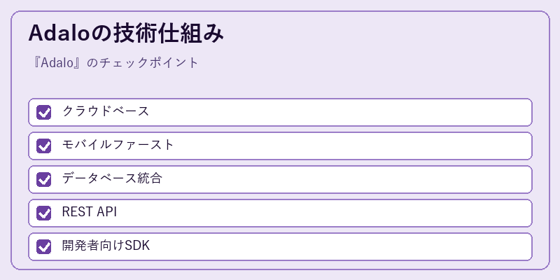 Adaloの技術仕組み