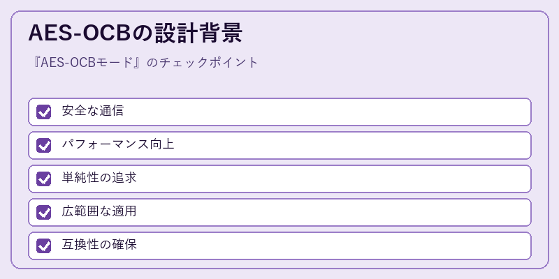 AES-OCBの設計背景
