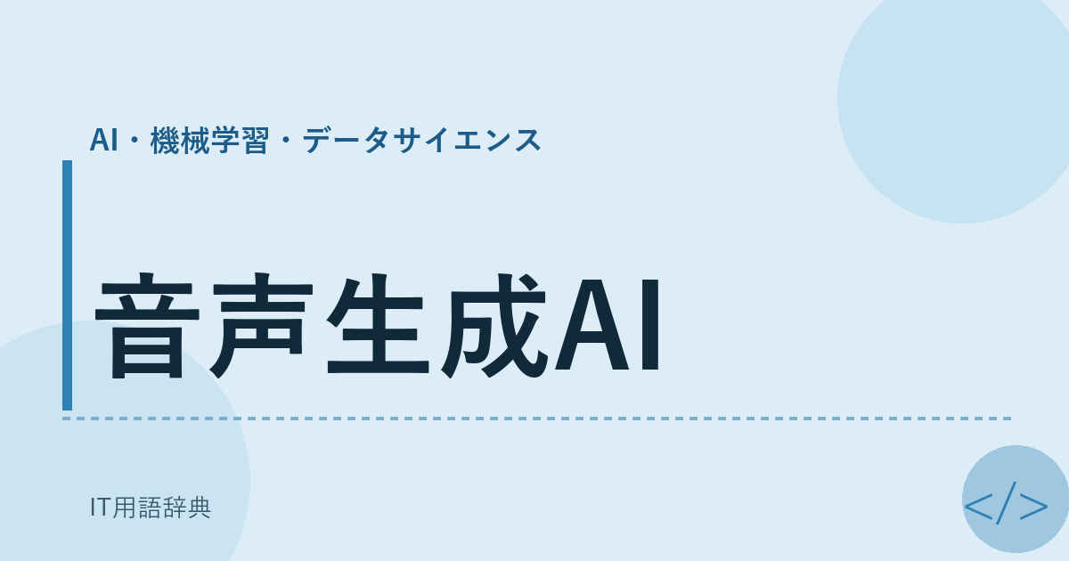 音声生成AI アイキャッチ