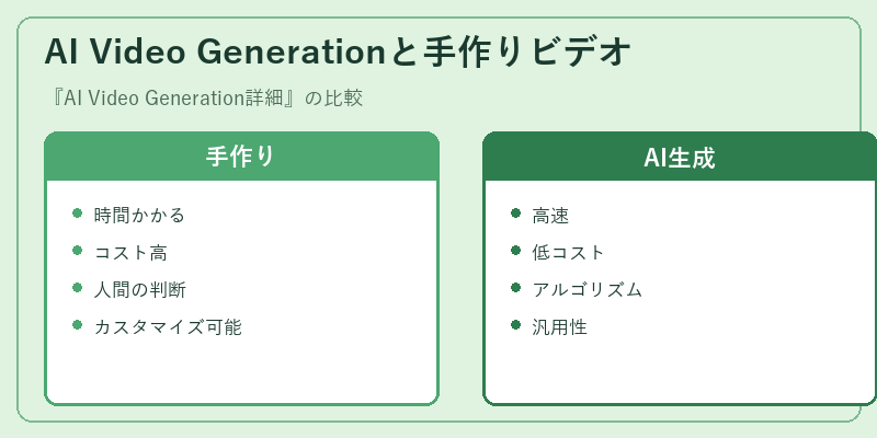 AI Video Generationと手作りビデオ