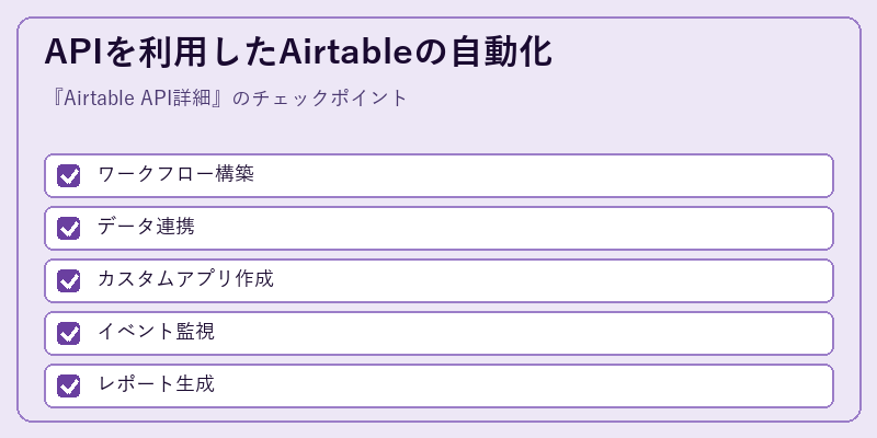 APIを利用したAirtableの自動化