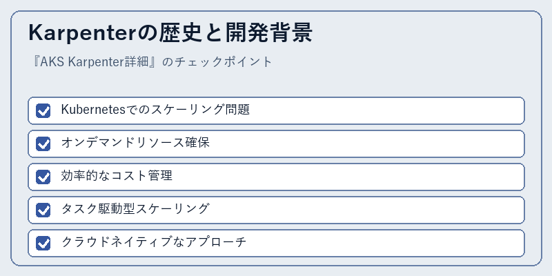 Karpenterの歴史と開発背景