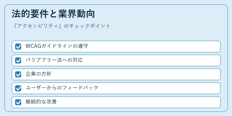 法的要件と業界動向