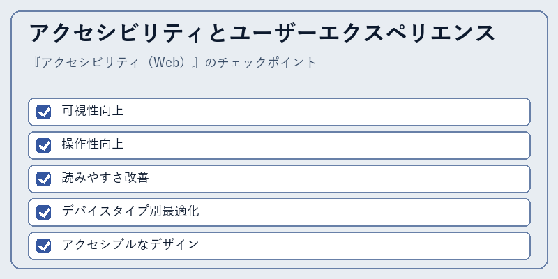 アクセシビリティとユーザーエクスペリエンス
