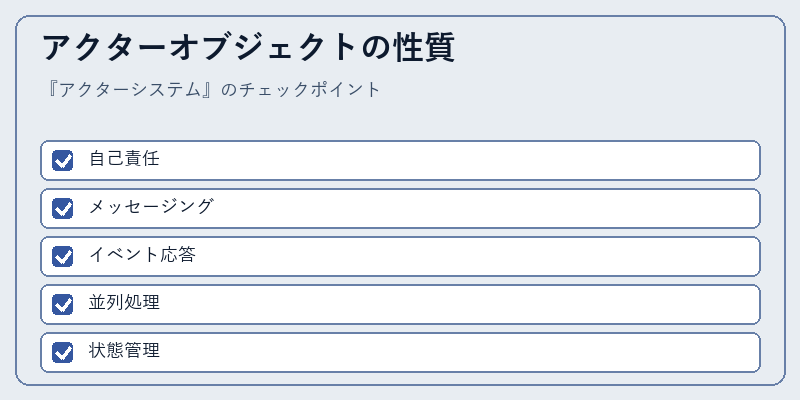 アクターオブジェクトの性質