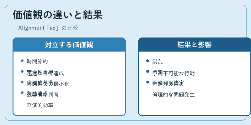 価値観の違いと結果