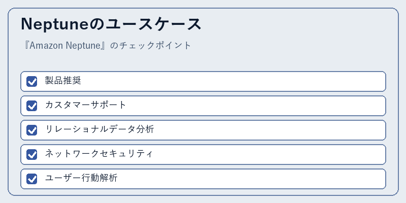 Neptuneのユースケース