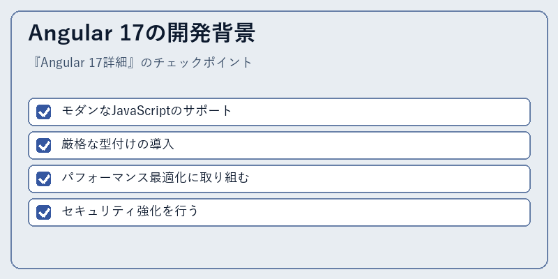 Angular 17の開発背景