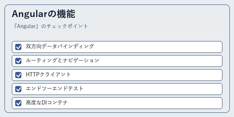 Angularの機能