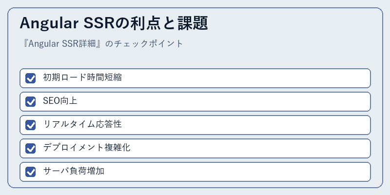 Angular SSRの利点と課題