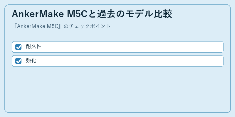 AnkerMake M5Cと過去のモデル比較