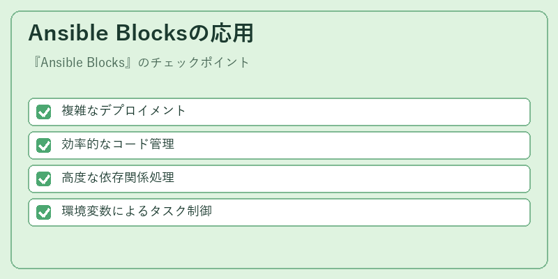 Ansible Blocksの応用