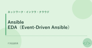 Ansible EDA（Event-Driven Ansible） アイキャッチ