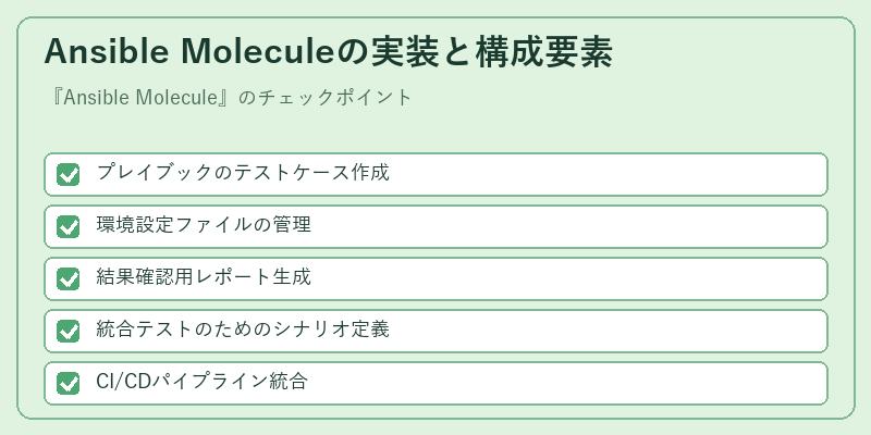 Ansible Moleculeの実装と構成要素