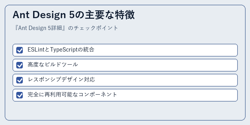 Ant Design 5の主要な特徴