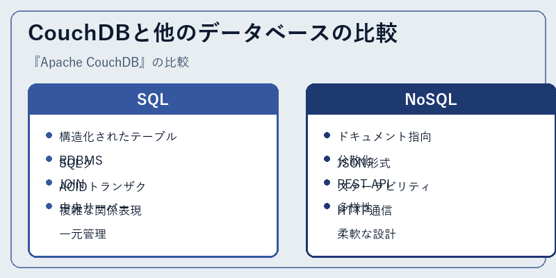 CouchDBと他のデータベースの比較