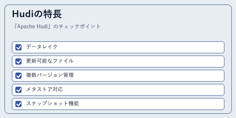 Hudiの特長