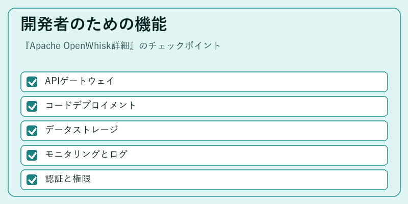 開発者のための機能
