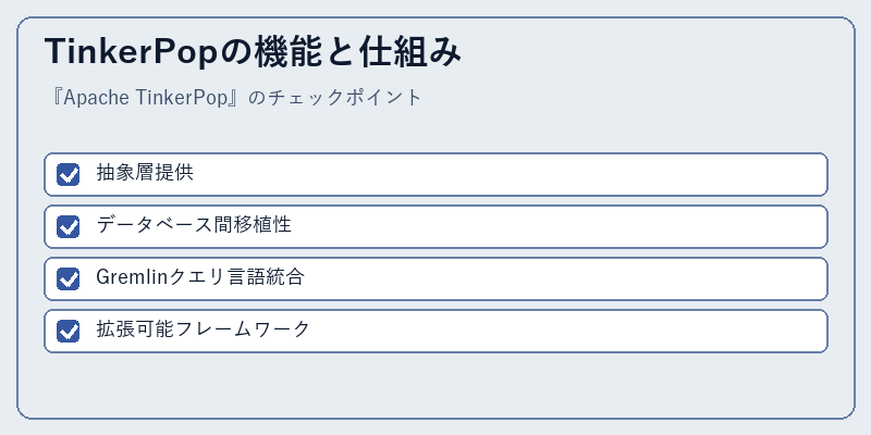 TinkerPopの機能と仕組み
