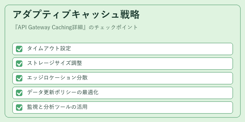 アダプティブキャッシュ戦略