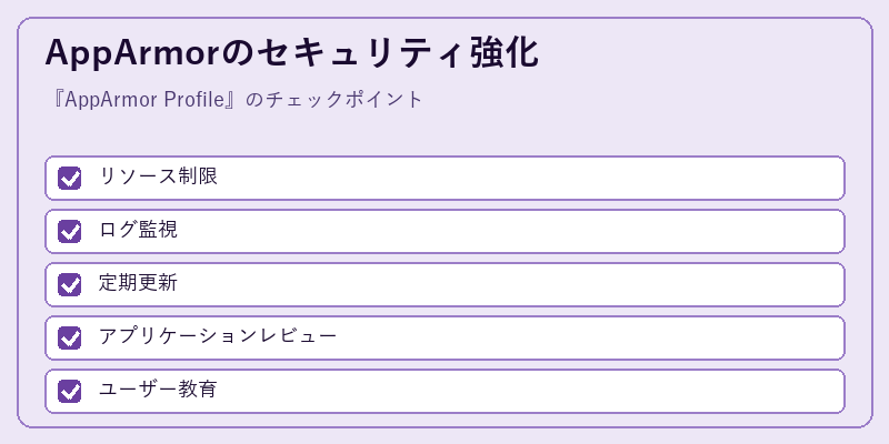 AppArmorのセキュリティ強化