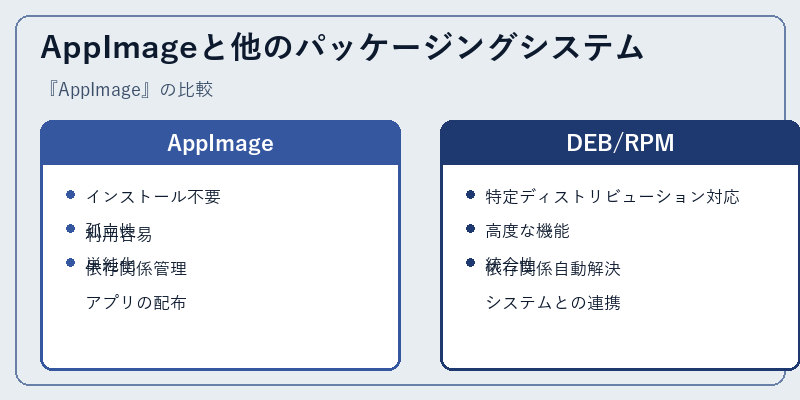 AppImageと他のパッケージングシステム