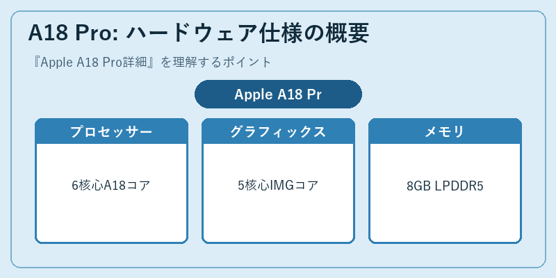 A18 Pro: ハードウェア仕様の概要