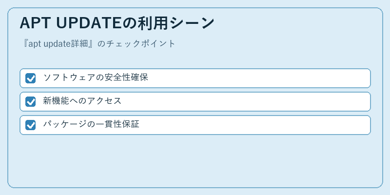 APT UPDATEの利用シーン