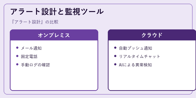 アラート設計と監視ツール