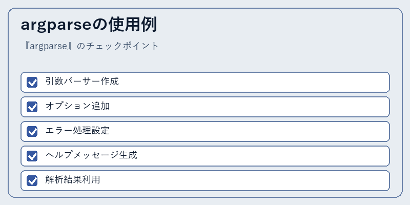 argparseの使用例