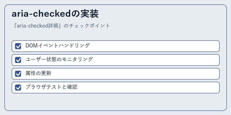 aria-checkedの実装